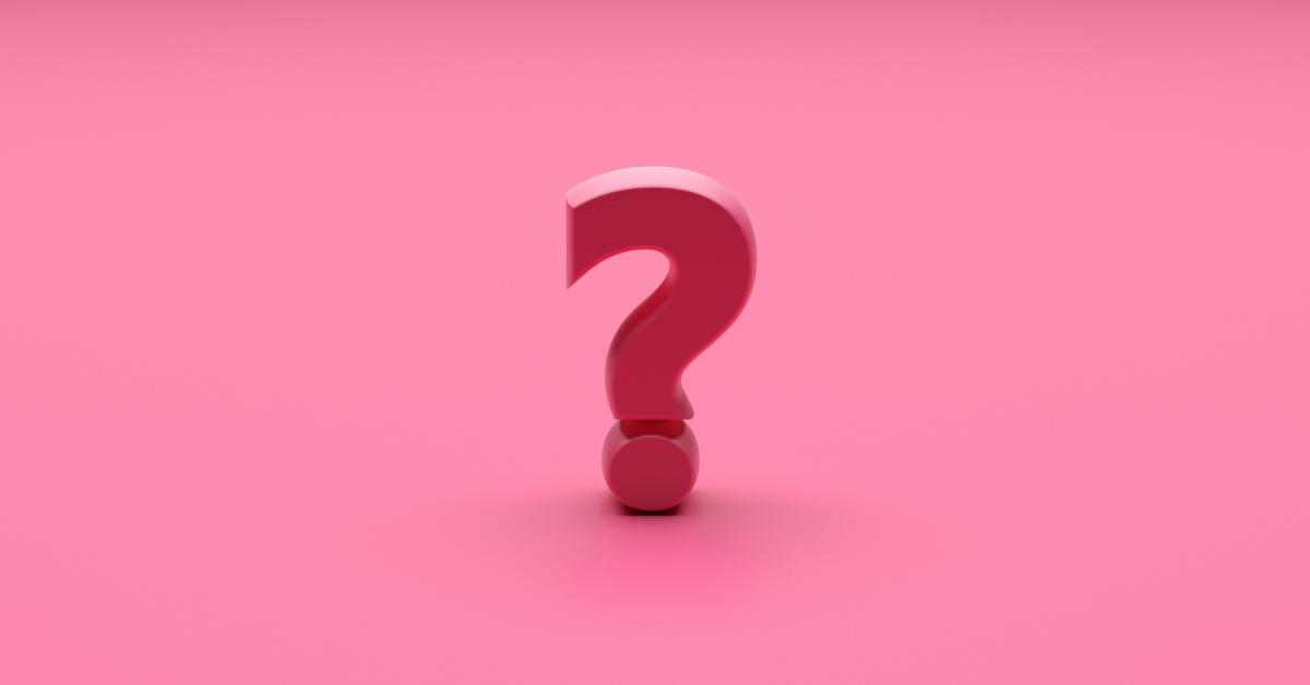 question mark on pink color background 3d illustra 6SD2SGA