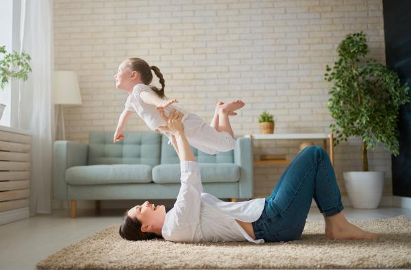 une famille heureuse